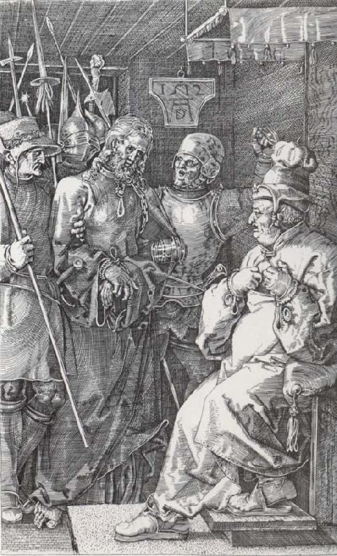 Albrecht Durer Christ befroe Caiaphas